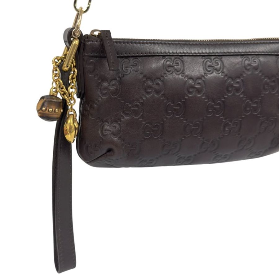 GUCCI *自加鏈>送無品牌扣+無品牌鏈帶* 竹節吊飾 肩背包-2
