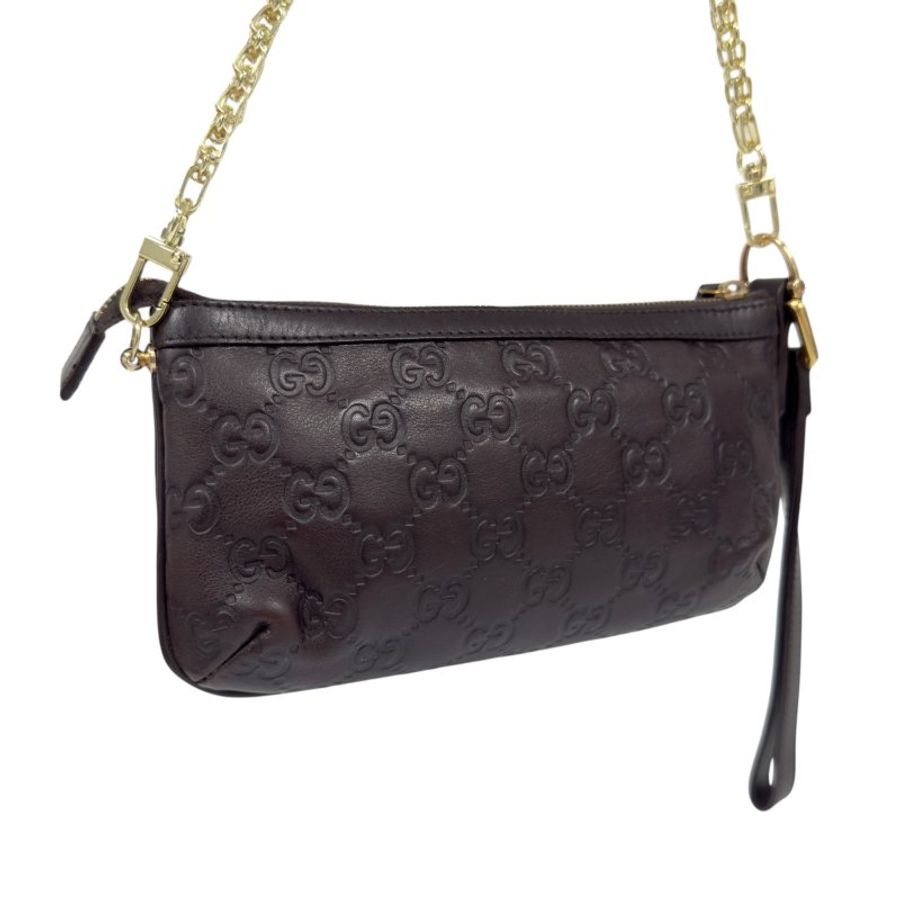 GUCCI *自加鏈>送無品牌扣+無品牌鏈帶* 竹節吊飾 肩背包-6