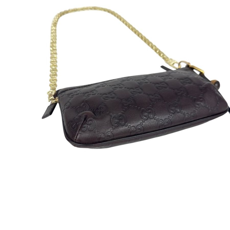 GUCCI *自加鏈>送無品牌扣+無品牌鏈帶* 竹節吊飾 肩背包-10