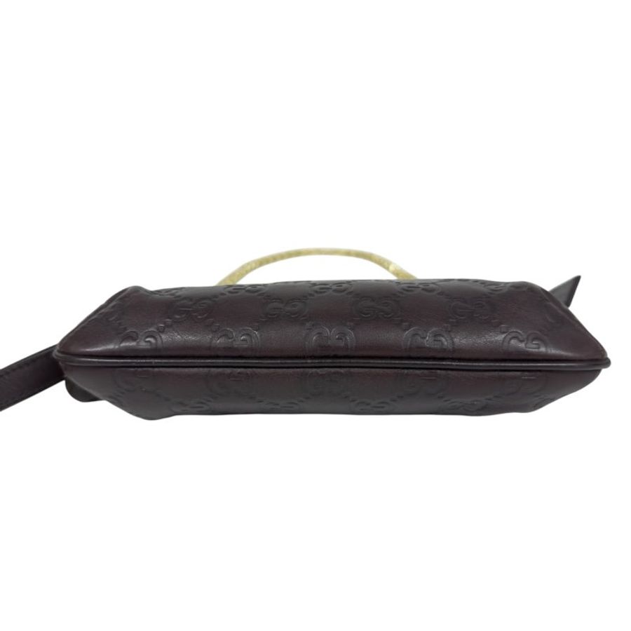 GUCCI *自加鏈>送無品牌扣+無品牌鏈帶* 竹節吊飾 肩背包-12