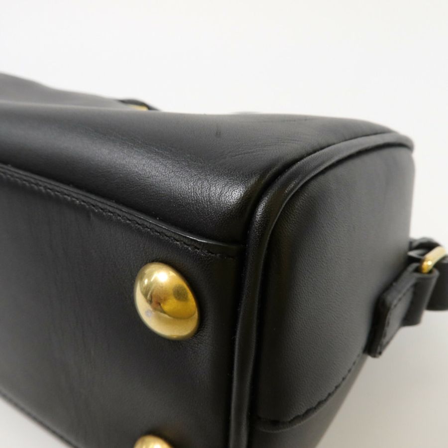 YVES SAINT LAURENT 牛皮皮革Classic Duffle Mini 18鏈帶手挽肩背兩用袋-10
