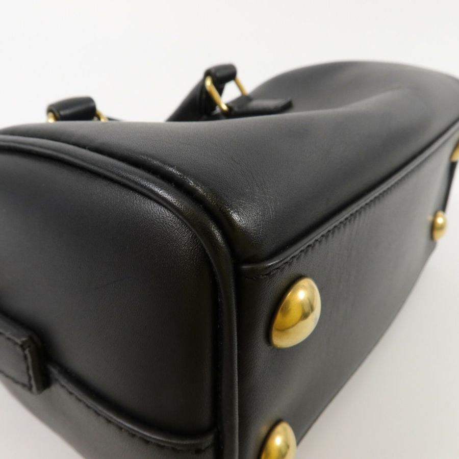YVES SAINT LAURENT 牛皮皮革Classic Duffle Mini 18鏈帶手挽肩背兩用袋-11
