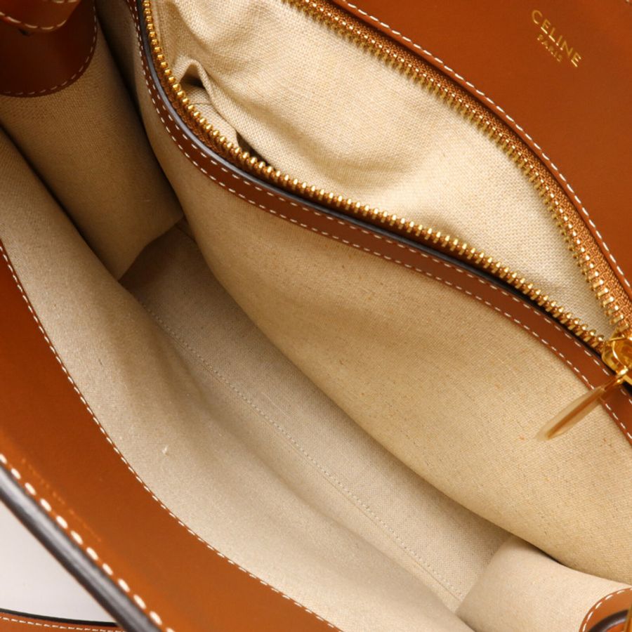 CELINE 帆布/牛皮皮革Small Vertical Cabas手挽肩背兩用袋-4
