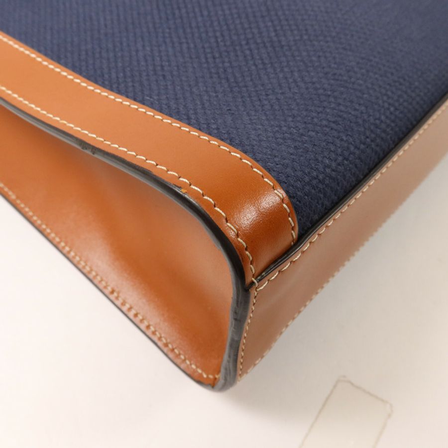CELINE 帆布/牛皮皮革Small Vertical Cabas手挽肩背兩用袋-11