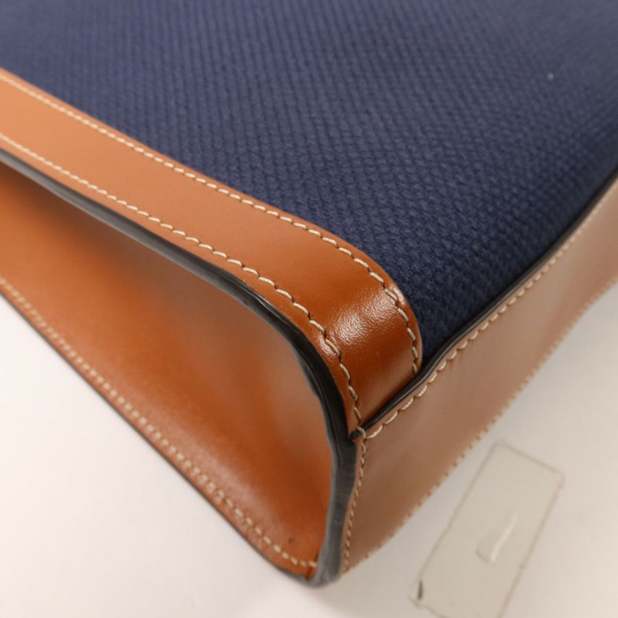 CELINE 帆布/牛皮皮革Small Vertical Cabas手挽肩背兩用袋-13