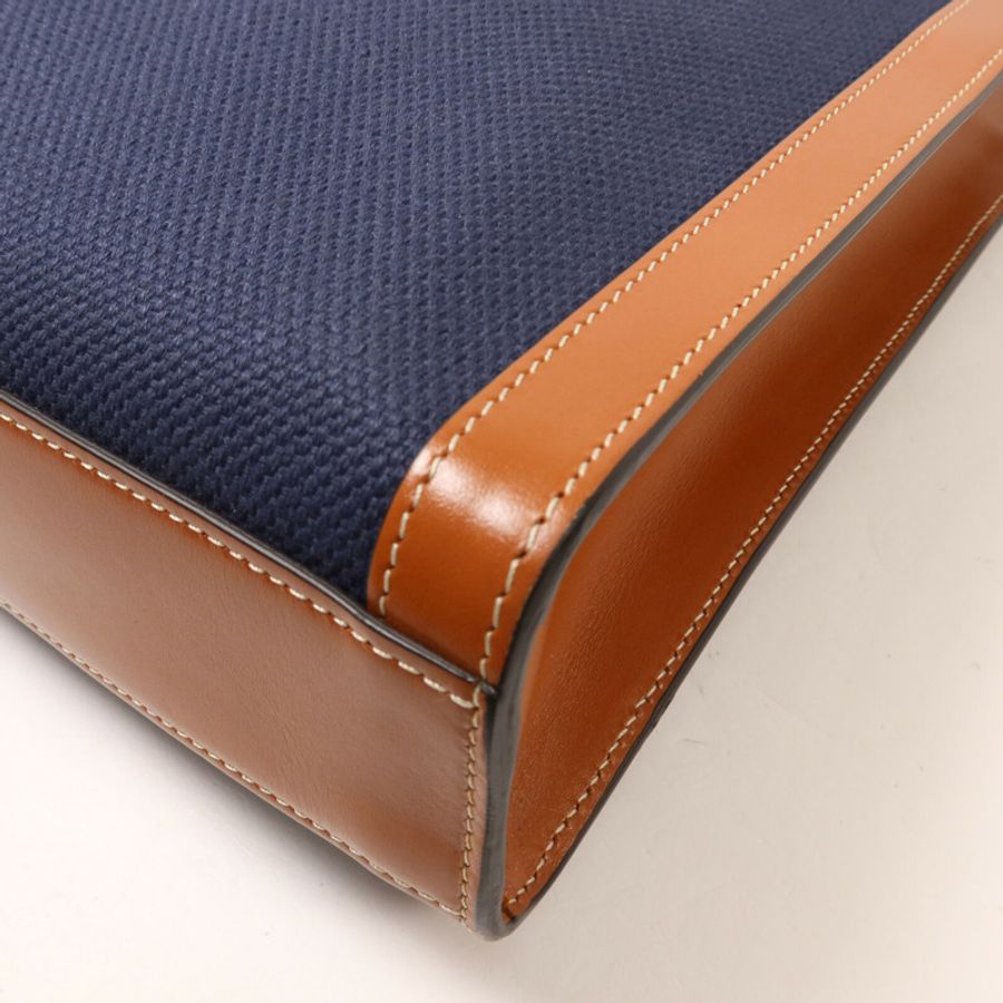 CELINE 帆布/牛皮皮革Small Vertical Cabas手挽肩背兩用袋-14