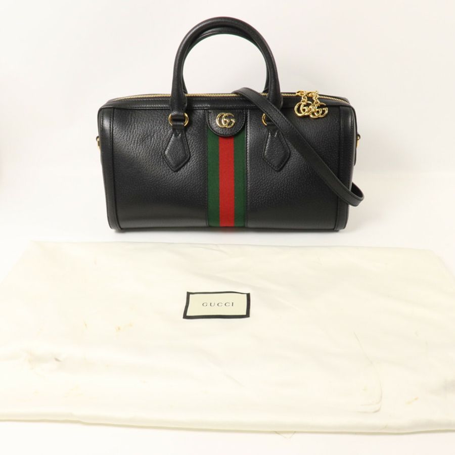 GUCCI 牛皮皮革Ophidia GG手挽肩背兩用袋-8