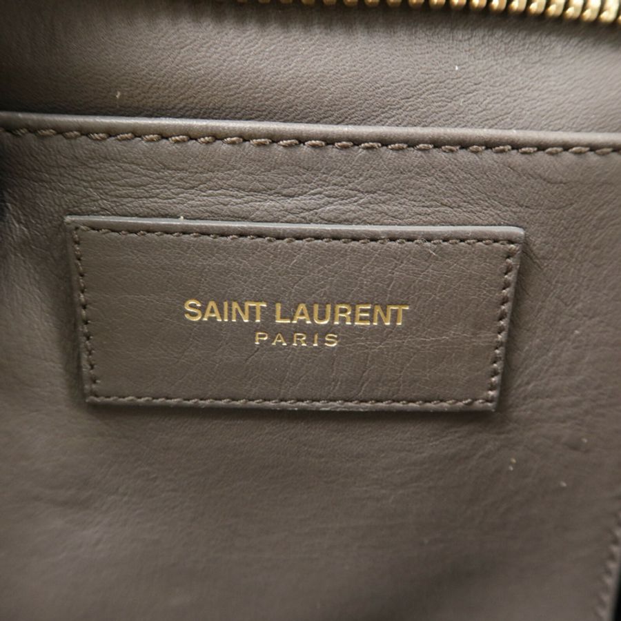 YVES SAINT LAURENT 牛皮皮革Cabas Y手挽肩背兩用袋-5
