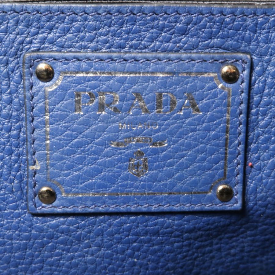 PRADA 牛皮皮革Vitello Daino Tote手挽肩背兩用袋-5