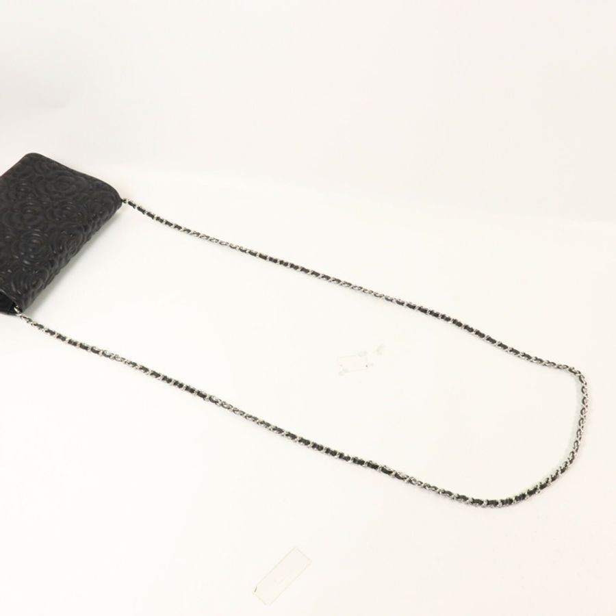 CHANEL 牛皮皮革Wallet On Chain鏈帶肩背袋-8