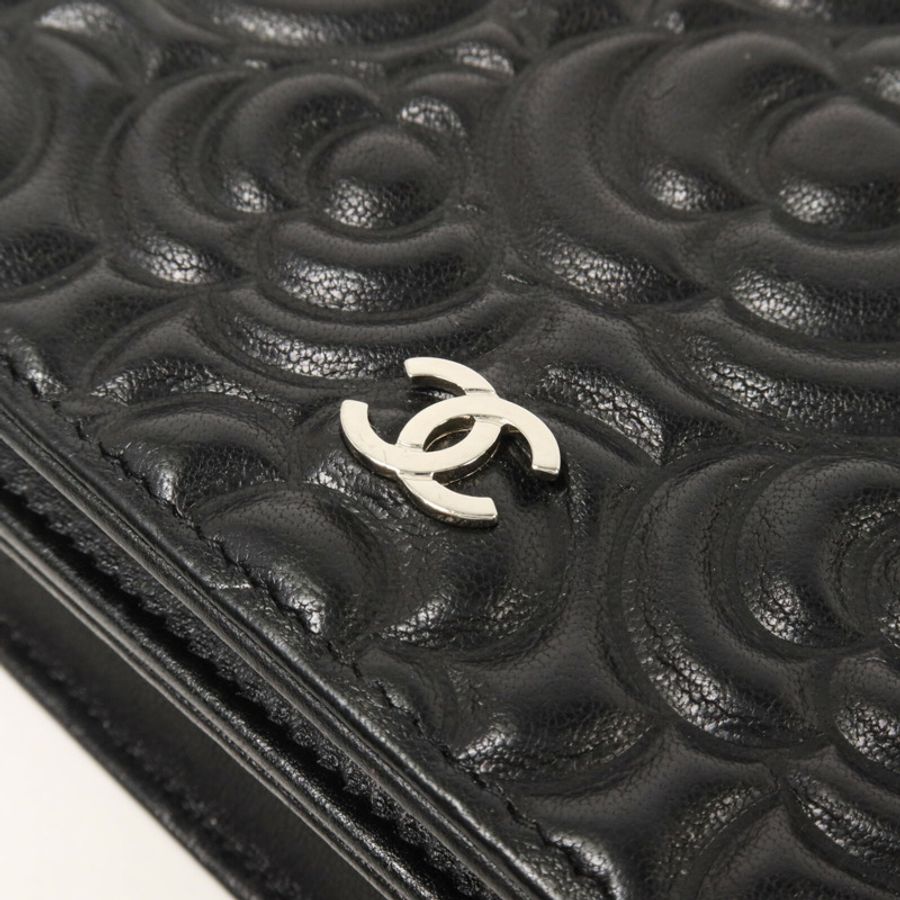 CHANEL 牛皮皮革Wallet On Chain鏈帶肩背袋-9