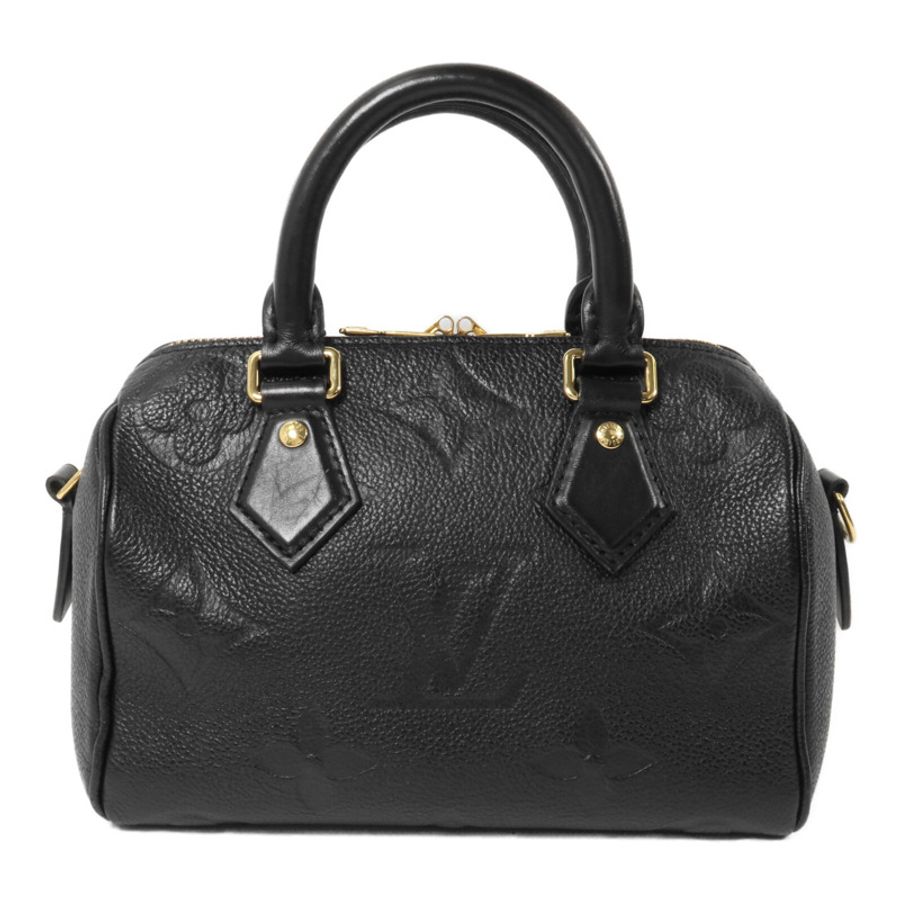 LOUIS VUITTON Monogram Empreinte Speedy Bandouliere 20鏈帶手挽肩背兩用袋-1