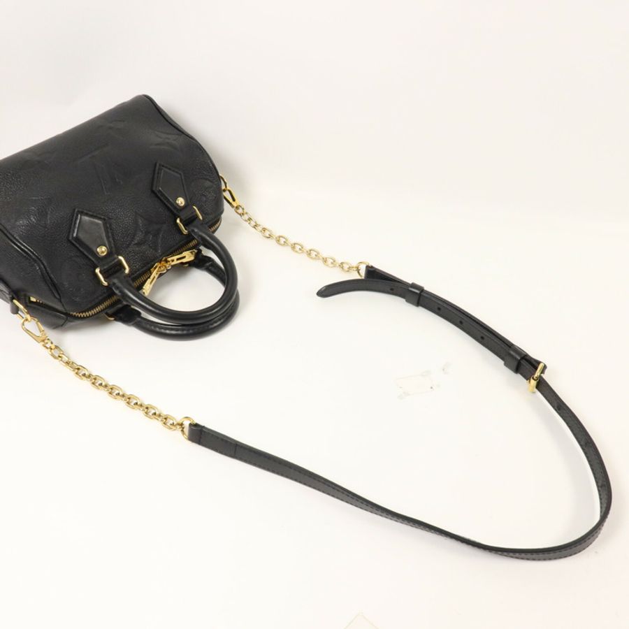 LOUIS VUITTON Monogram Empreinte Speedy Bandouliere 20鏈帶手挽肩背兩用袋-6