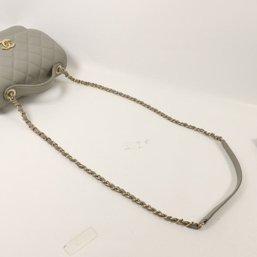 CHANEL 牛皮皮革Business Affinity Small鏈帶手挽肩背兩用袋-8