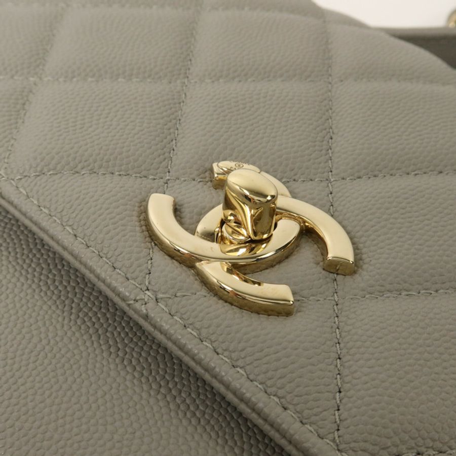 CHANEL 牛皮皮革Business Affinity Small鏈帶手挽肩背兩用袋-11