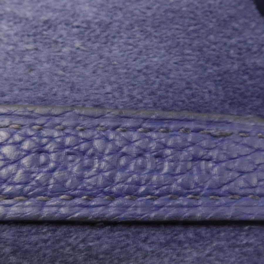 HERMES Maurice皮革Picotin MM手挽袋Blue Saphir-6