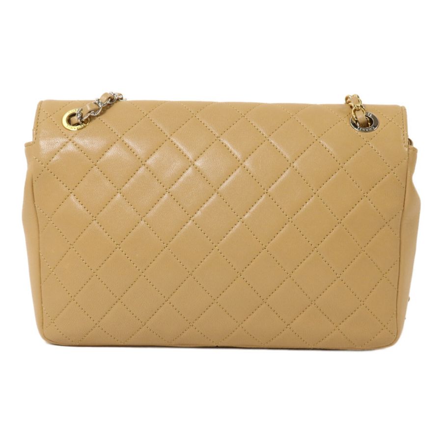 CHANEL 牛皮皮革Chain Shoulder鏈帶肩背袋-1