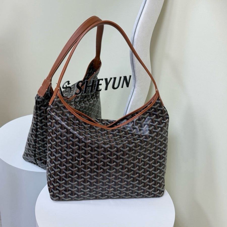 Goyard 戈雅 焦糖老花Hobo 腋下包單肩包子母包-2