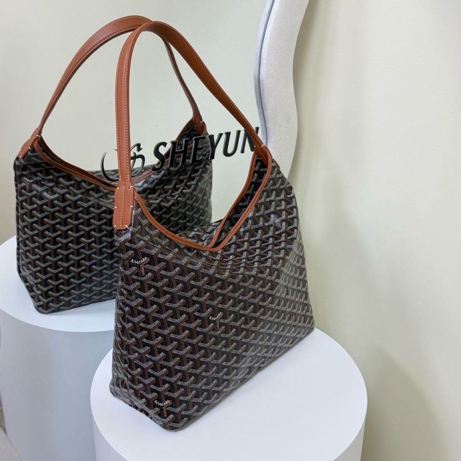 Goyard 戈雅 焦糖老花Hobo 腋下包單肩包子母包-4