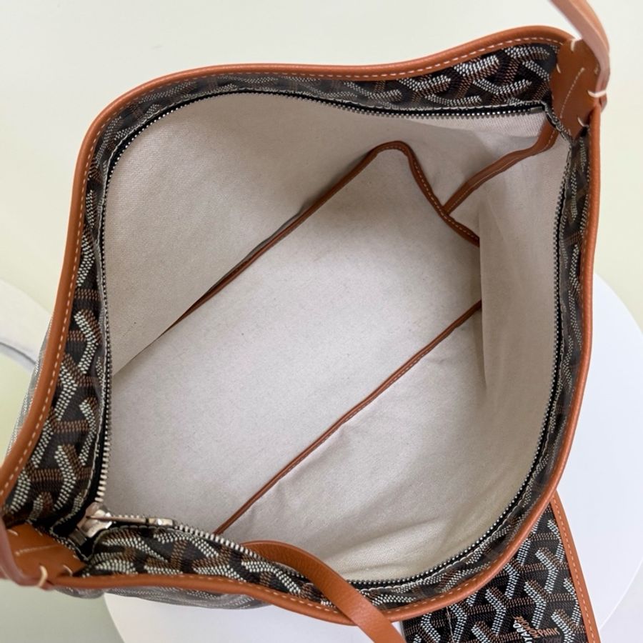 Goyard 戈雅 焦糖老花Hobo 腋下包單肩包子母包-6