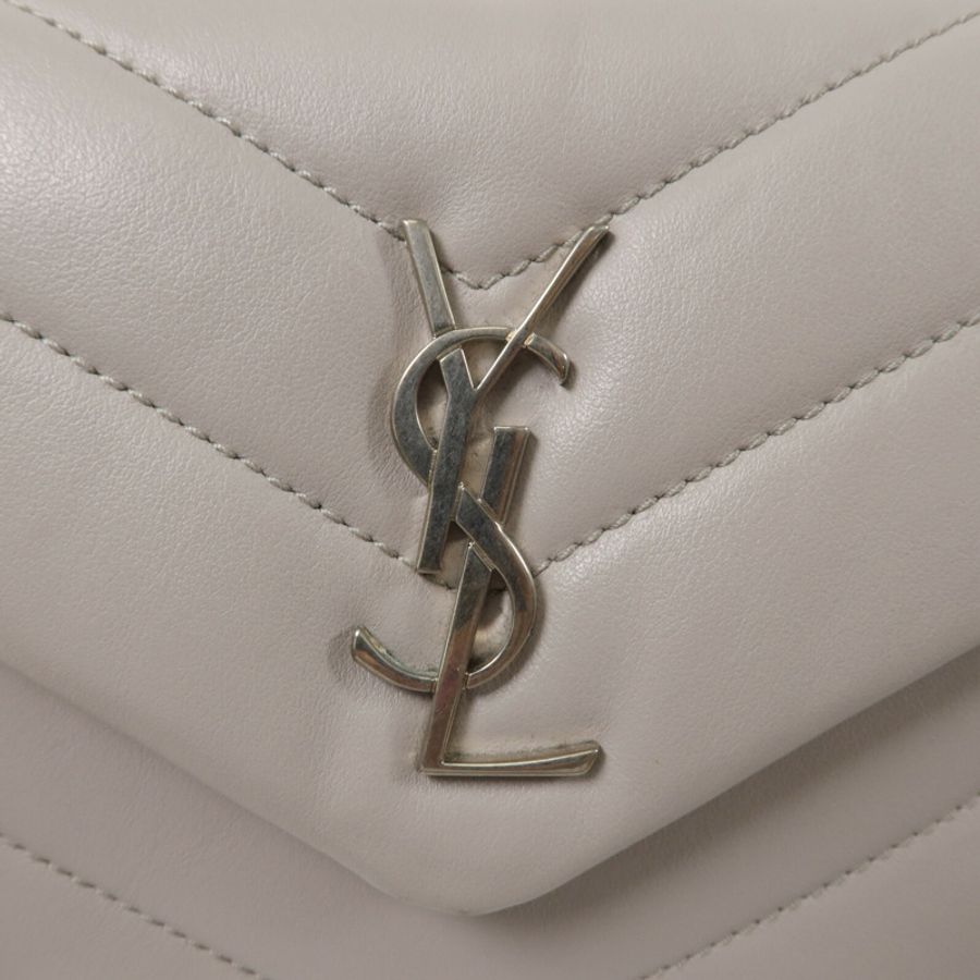 SAINT LAURENT 牛皮皮革Loulou Toy Shoulder Bag肩背袋-8