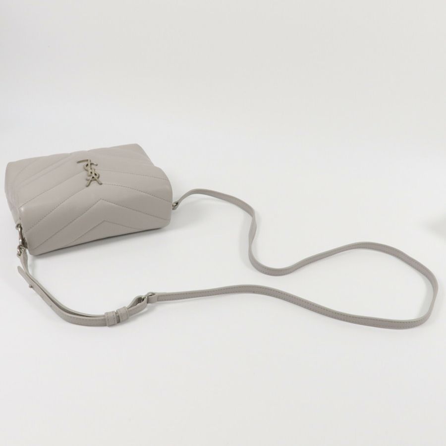 SAINT LAURENT 牛皮皮革Loulou Toy Shoulder Bag肩背袋-9