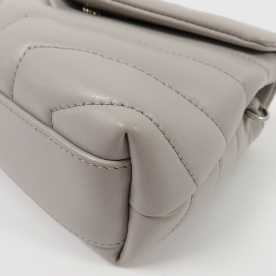 SAINT LAURENT 牛皮皮革Loulou Toy Shoulder Bag肩背袋-12