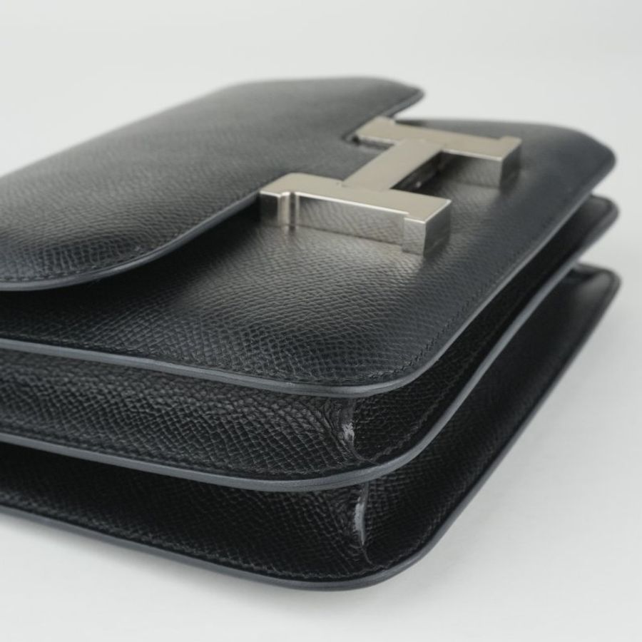 🖤 鑒定師的收藏 🖤 愛馬仕 康康包19 黑色銀釦 U刻 HERMÈS Constance 19【 經典品味,收藏級存在 】-19