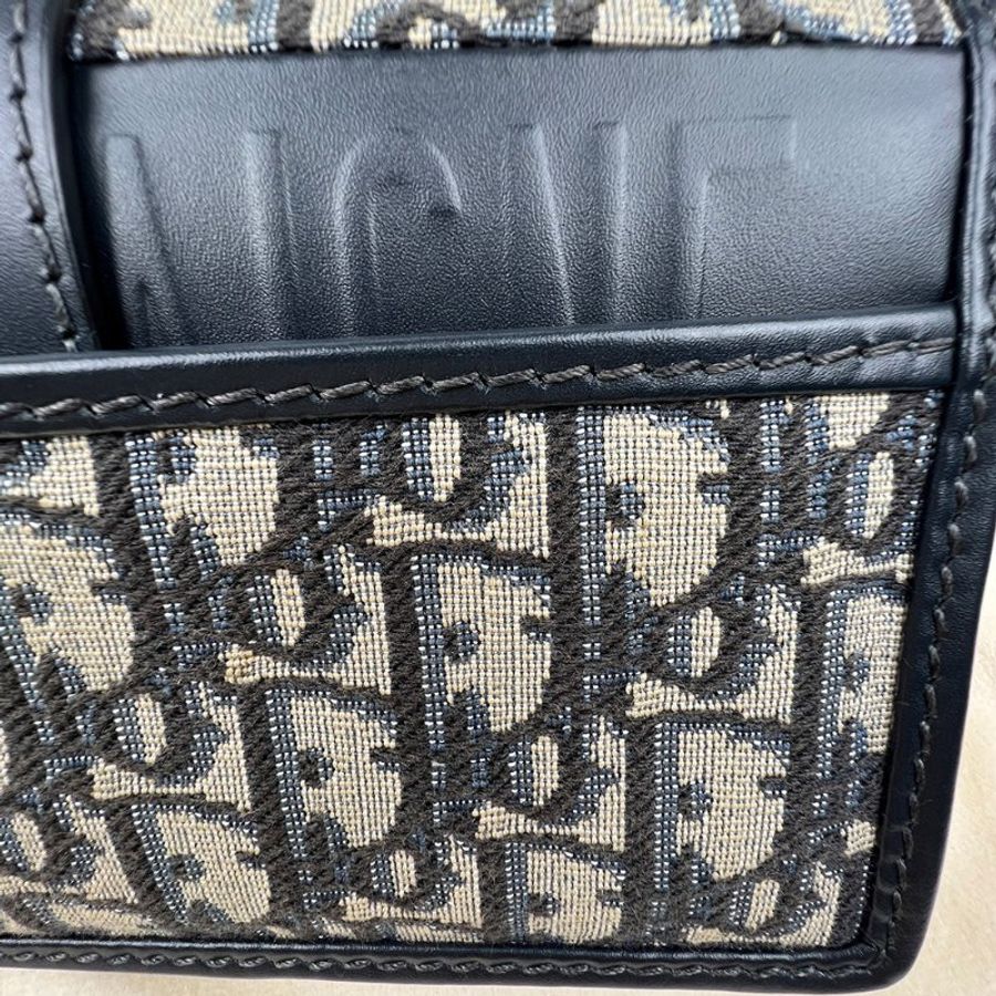 KÉSH 凱仕精品|DIOR 30 Montaigne Box 老花鏈條包|迪奧 Oblique 緹花帆布肩背包|CD 金釦斜背包-21