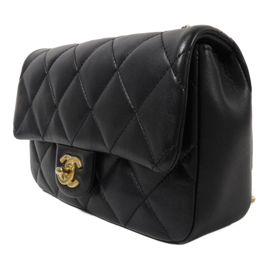 CHANEL 羊皮皮革Mini Flap Bag With Heart Charms鏈帶肩背袋-2