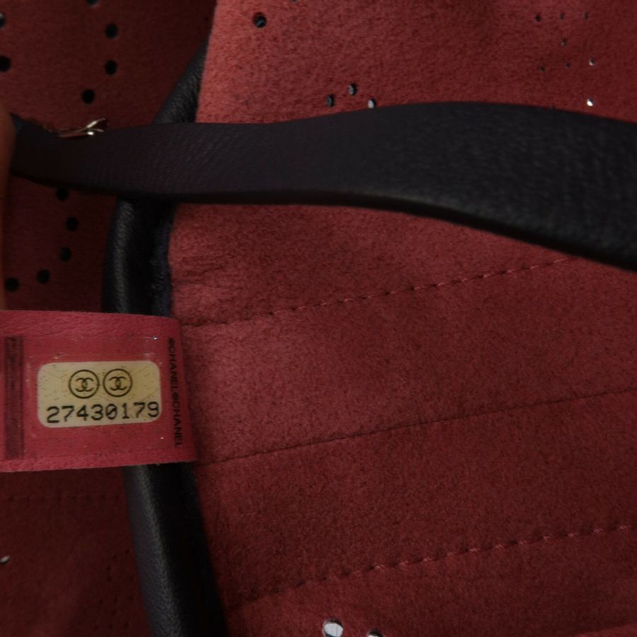 CHANEL 牛皮皮革/Tweed Piercing Light Bucket Bag鏈帶肩背袋-6