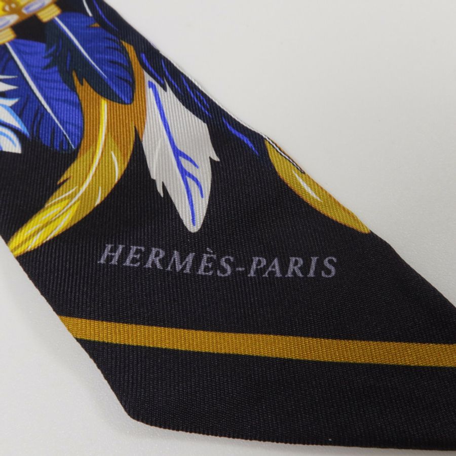 HERMES 絲質Twilly絲巾-4