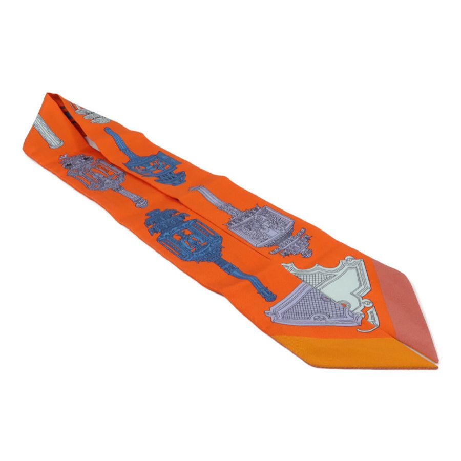 HERMES 絲質Twilly絲巾-3