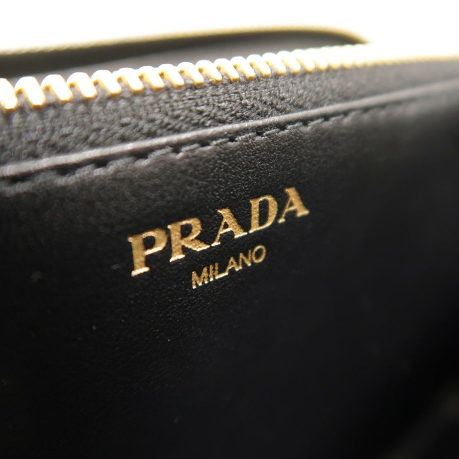 PRADA 牛皮皮革Zipper Long Wallet長錢包-7