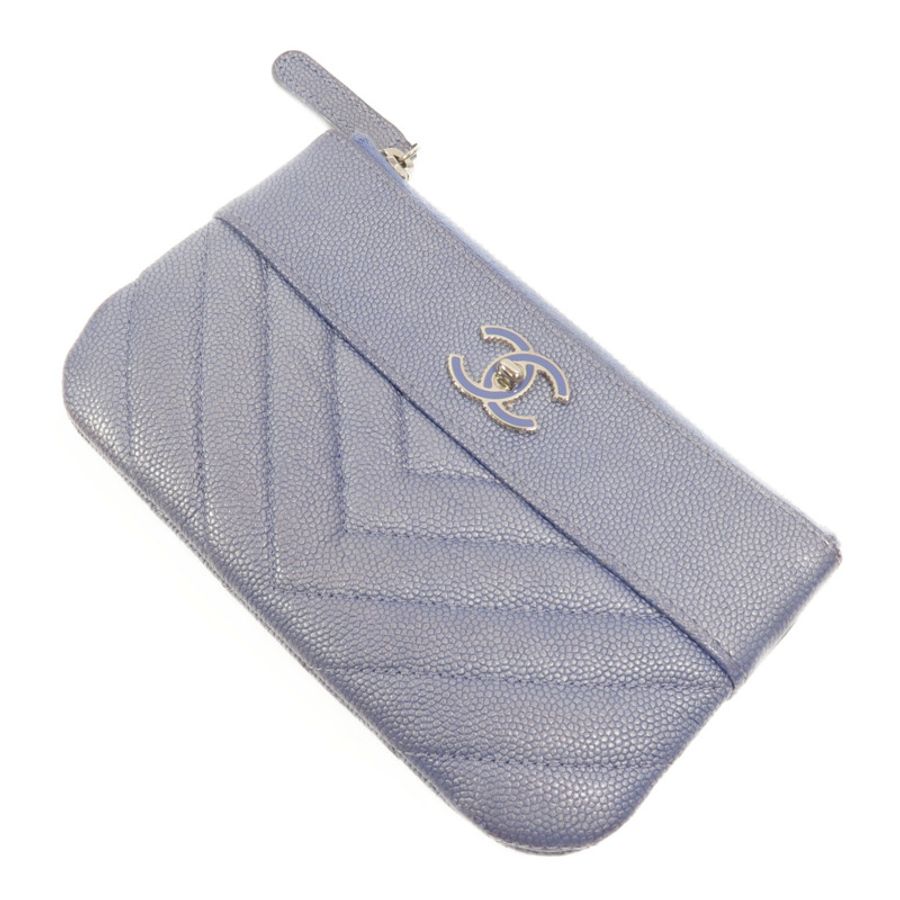 CHANEL 牛皮皮革Mini O Case Pouch零錢包-4