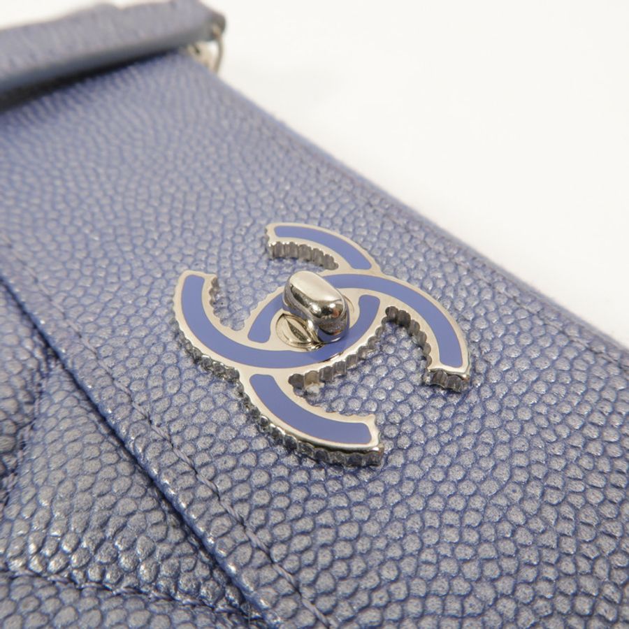 CHANEL 牛皮皮革Mini O Case Pouch零錢包-9