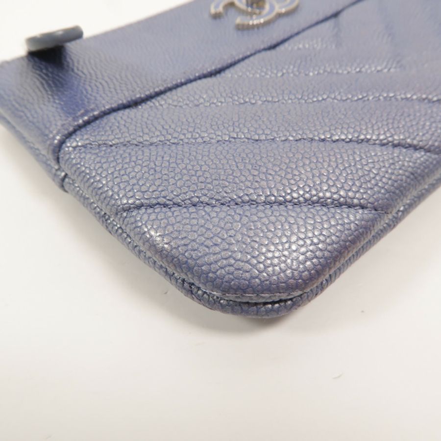 CHANEL 牛皮皮革Mini O Case Pouch零錢包-11