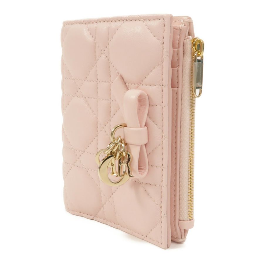 Dior 羊皮皮革Lady Dior Dahlia Wallet錢包-2
