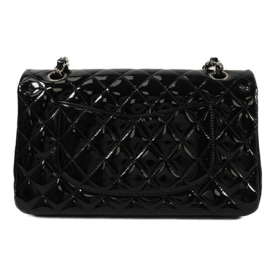 CHANEL 漆皮皮革Classic 25鏈帶肩背袋-1