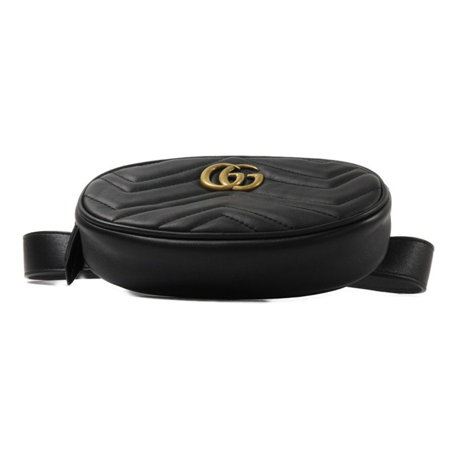 GUCCI 牛皮皮革GG Marmont Belt Bag腰包-3