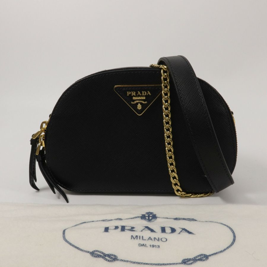 PRADA 牛皮皮革Odette Convertible Belt Bag腰包-10