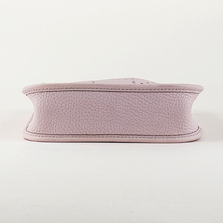 🖤 鑒定師的收藏 🖤 愛馬仕 依芙琳 16 夢幻淡紫銀釦 W刻 HERMÈS Evelyne TPM Mauve Mauve Pale【 夢幻紫調、輕奢日常感 】-17