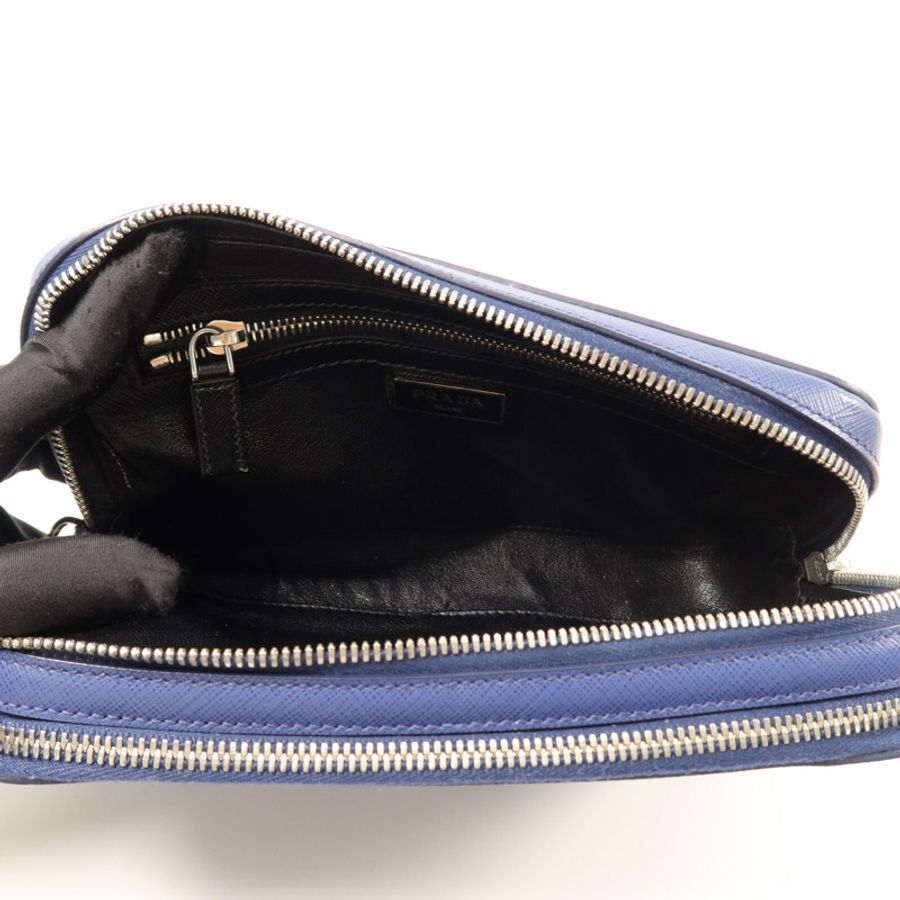 PRADA Saffiano皮革Double-Zipper Clutch手拿包-4