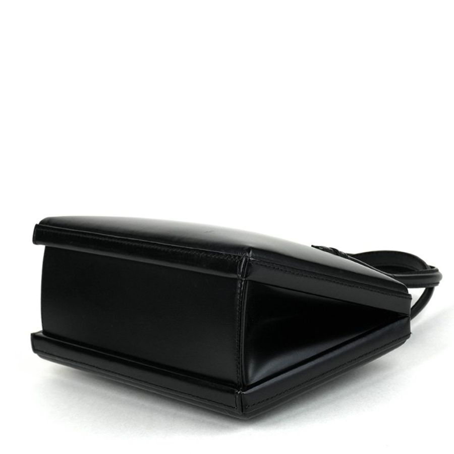 KÉSH 凱仕精品|LOEWE 博物館包 黑色小牛皮手提包|Mini Museo Tote Bag |黑色 Mini Tote 小方包-11
