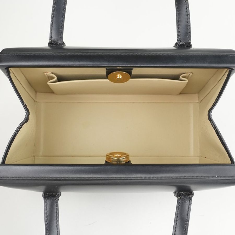 KÉSH 凱仕精品|LOEWE 博物館包 黑色小牛皮手提包|Mini Museo Tote Bag |黑色 Mini Tote 小方包-15