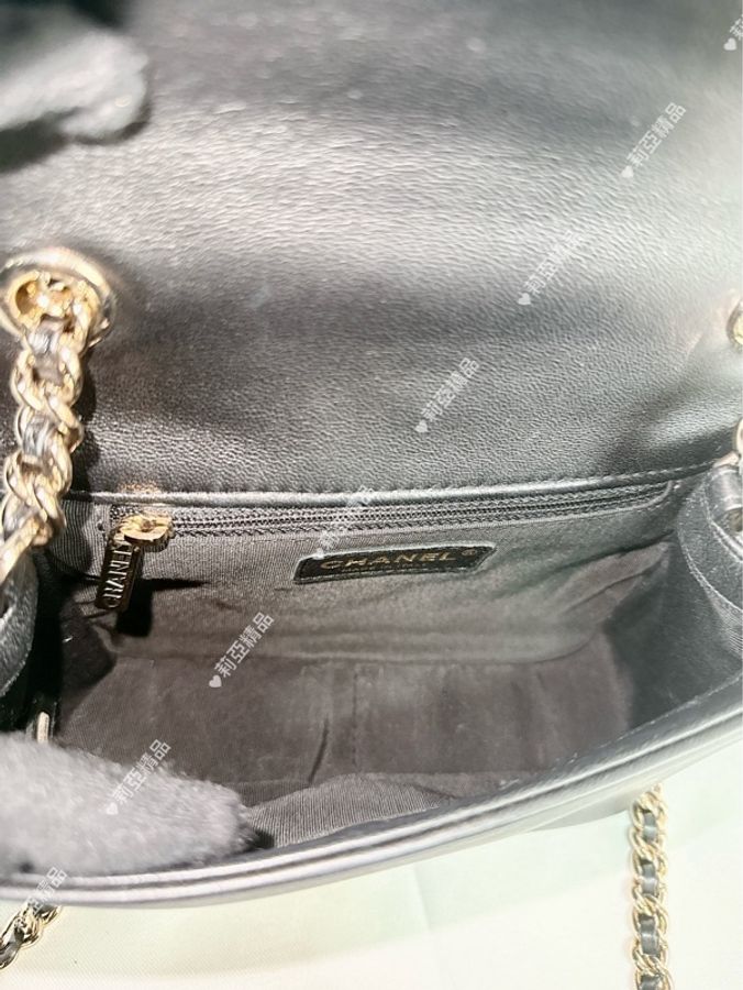 莉亞精品♡ Chanel AS1514 鉚釘口蓋包 二手美包-13