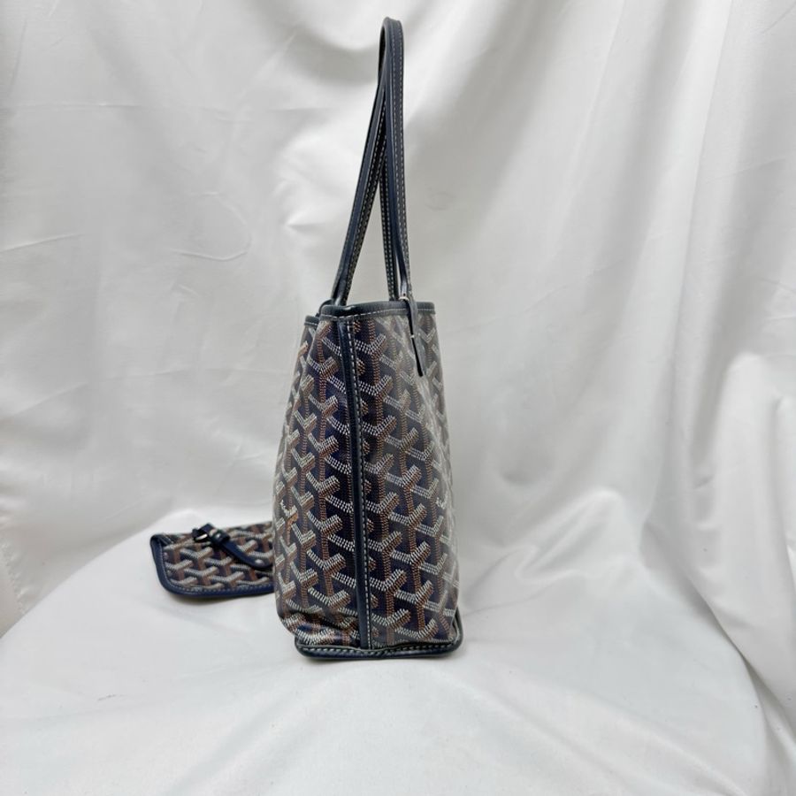 高雅德/Goyard ANJOU迷你包托特包子母包單肩包 藍色-2