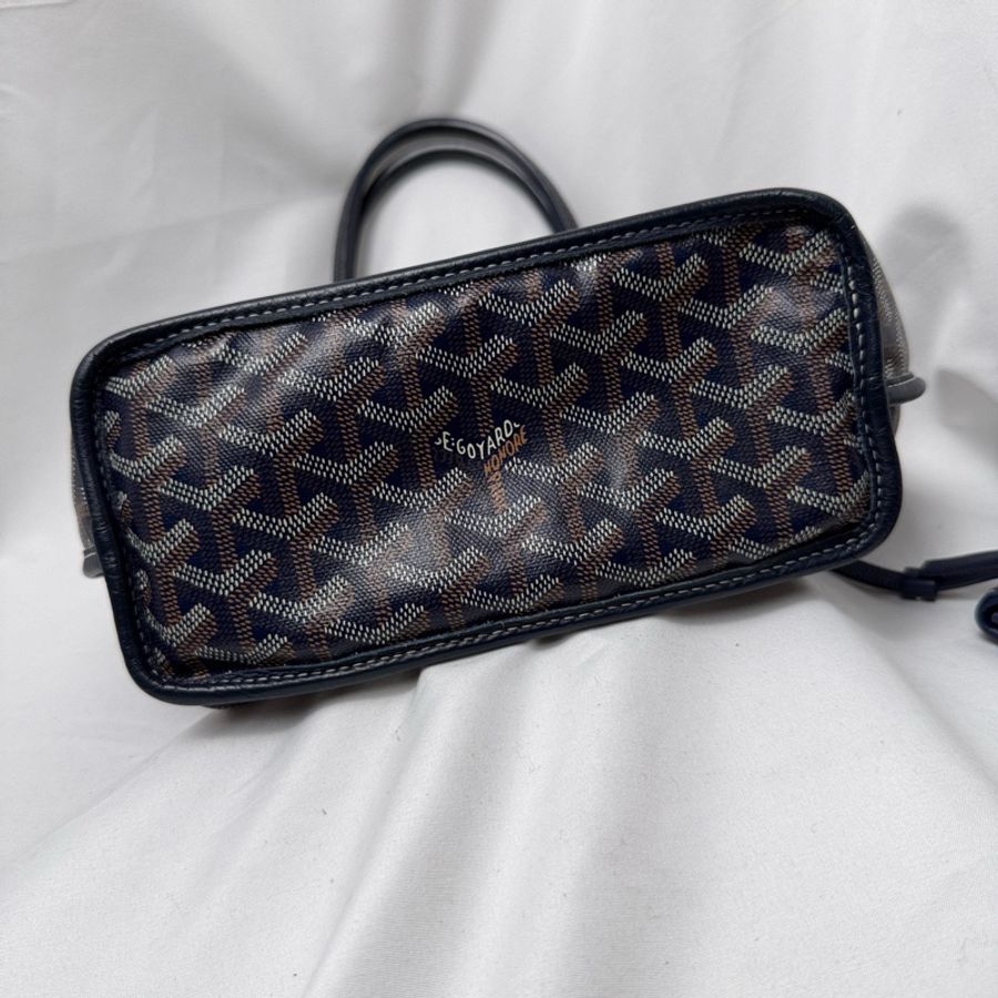 高雅德/Goyard ANJOU迷你包托特包子母包單肩包 藍色-4