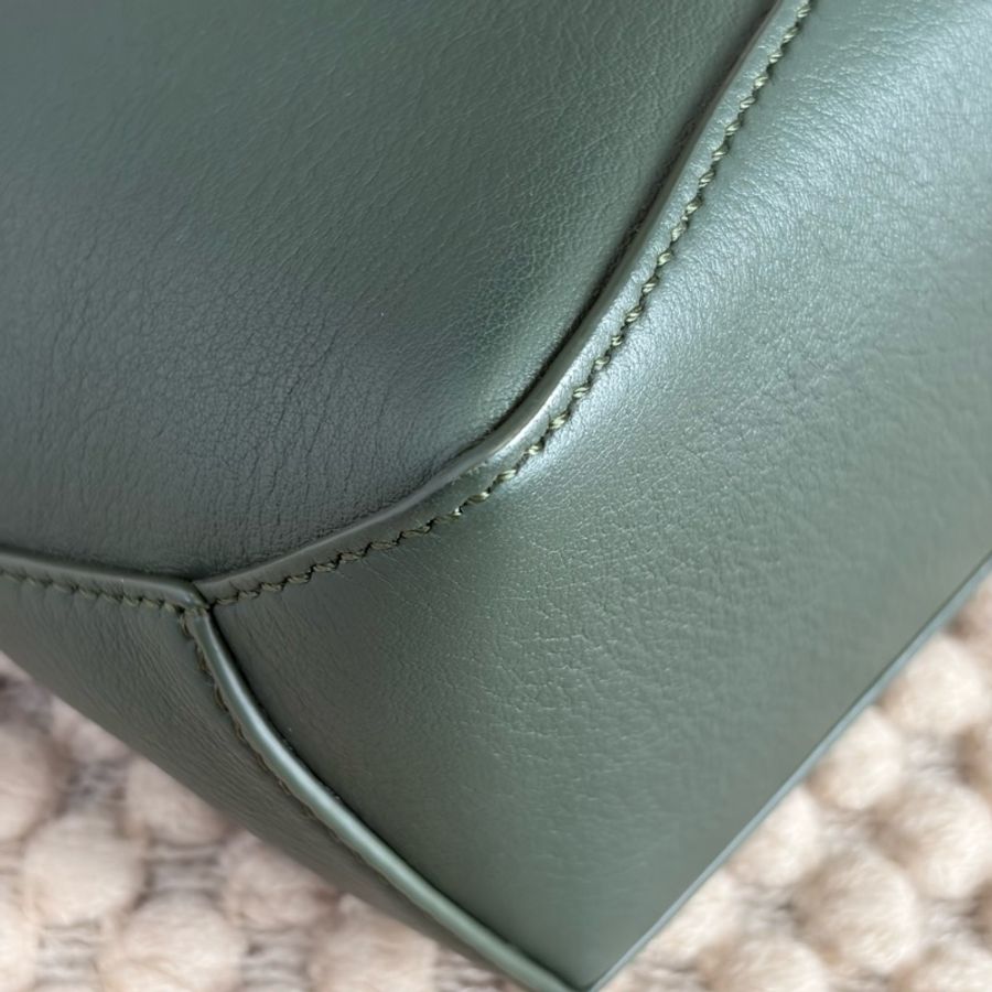 Loewe羅意威 puzzle幾何包手提包斜挎包 墨綠色 mini-4