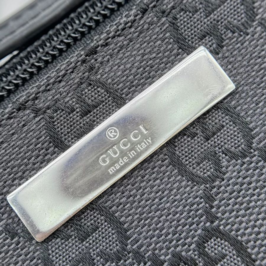 GUCCI 古馳 GG Canvas 黑色緹花迷你手拿包|手提包-23